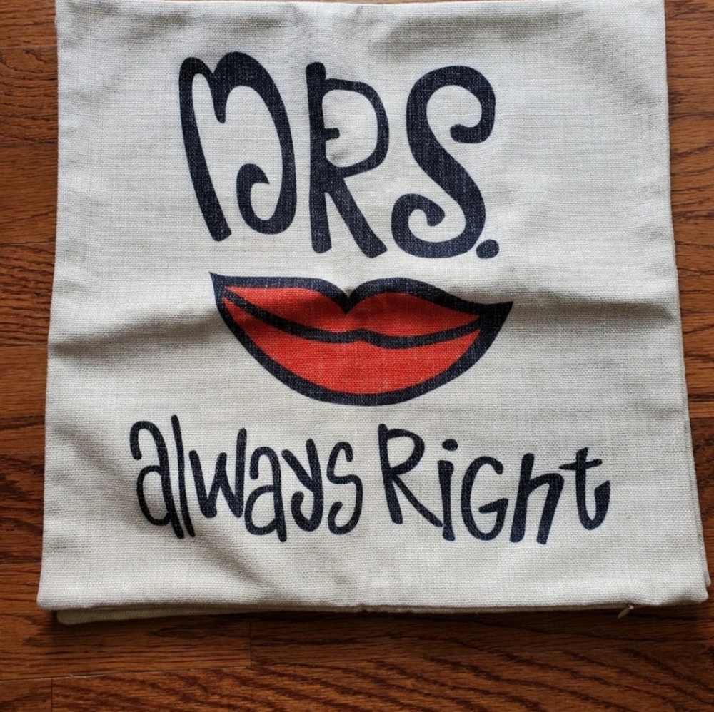 Mr and Mrs pillow case